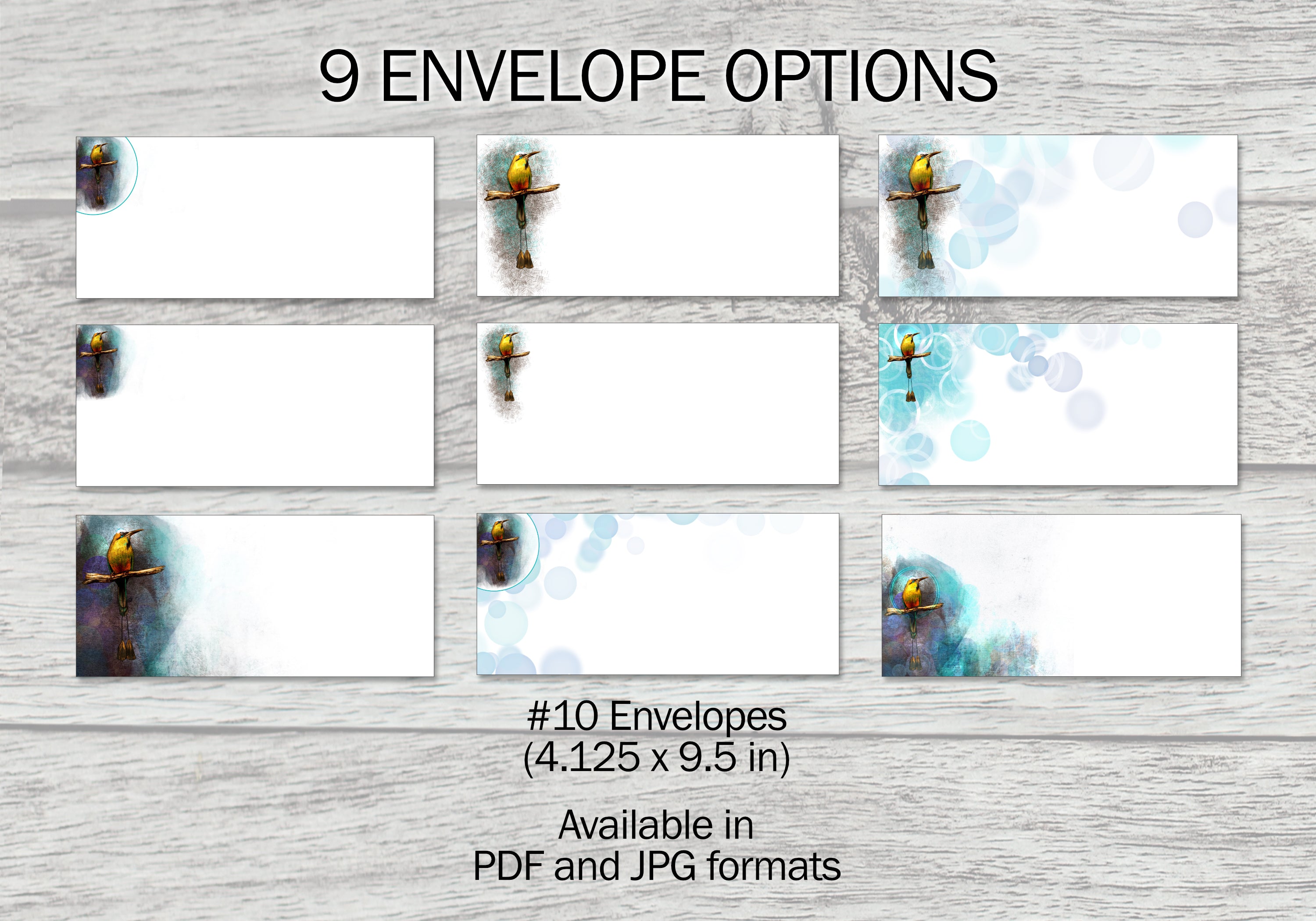Turquoise-Browed Motmot Printable Stationery Mega-Pack