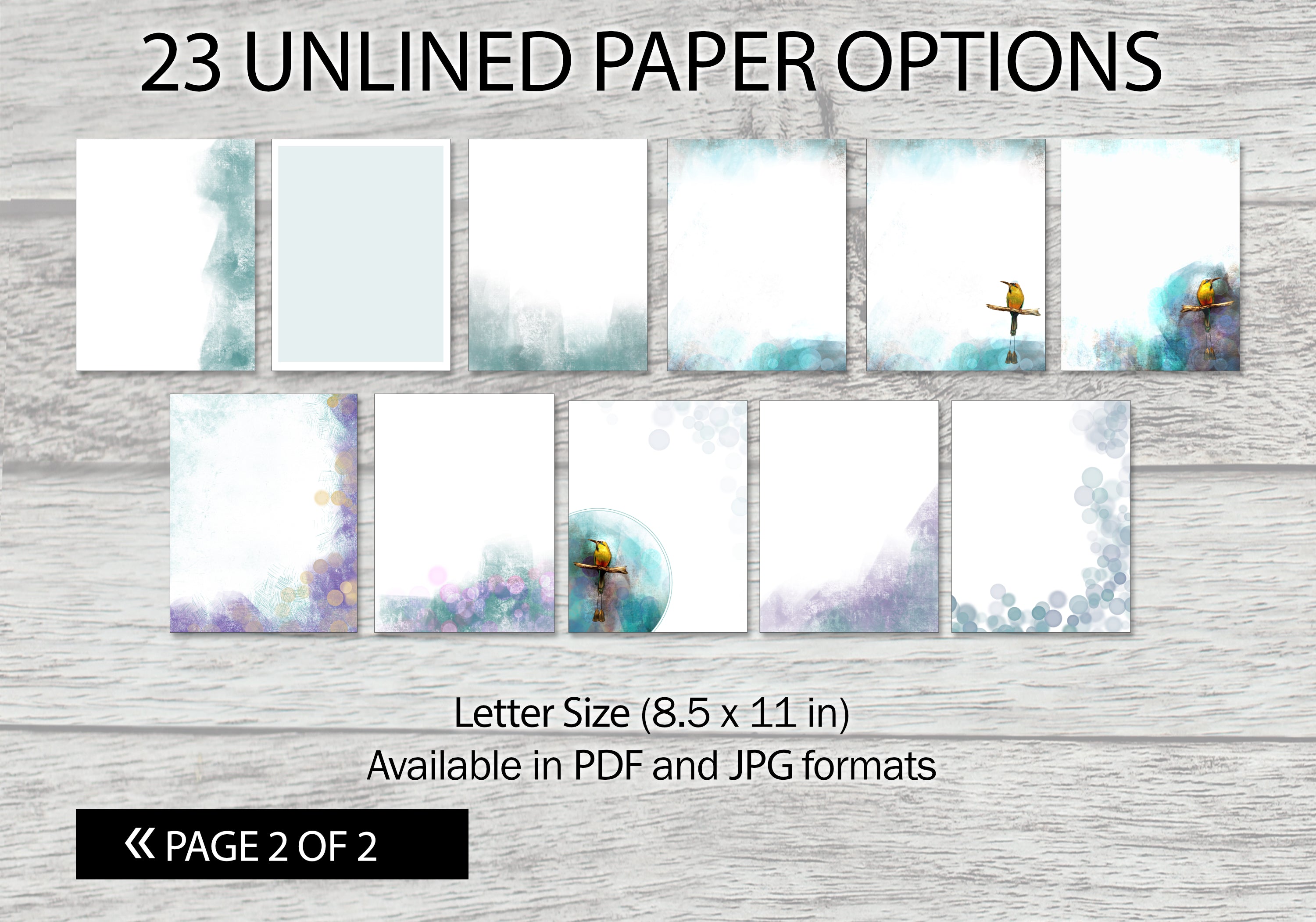 Turquoise-Browed Motmot Printable Stationery Mega-Pack