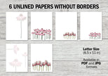 Pink Floral Printable Stationery Mega-Pack