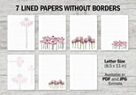 Pink Floral Printable Stationery Mega-Pack
