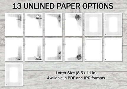 Gothic Tea Printable Stationery Mega-Pack