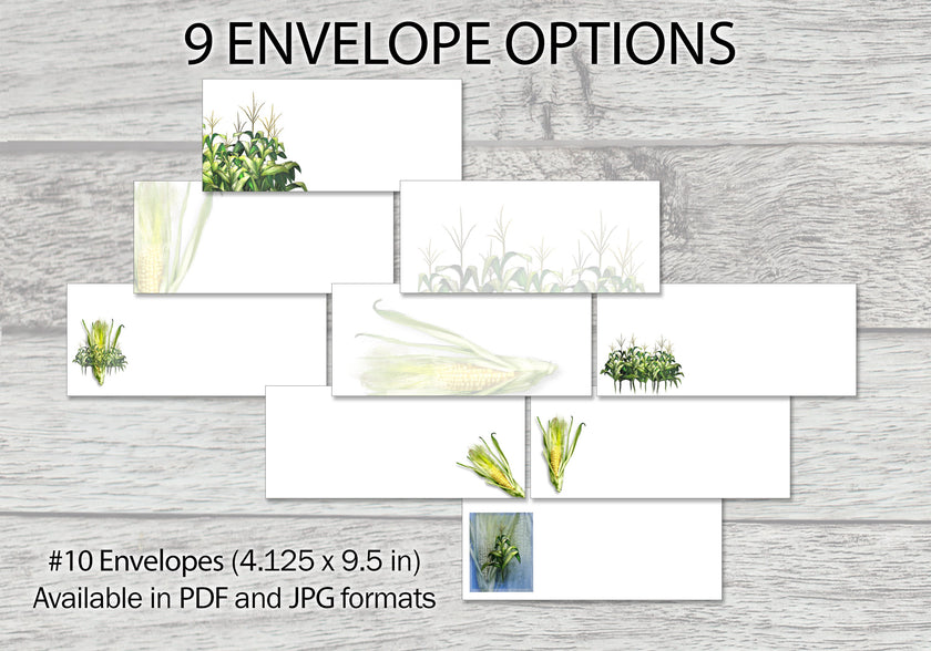 Sweet Corn Printable Stationery Mega-Pack