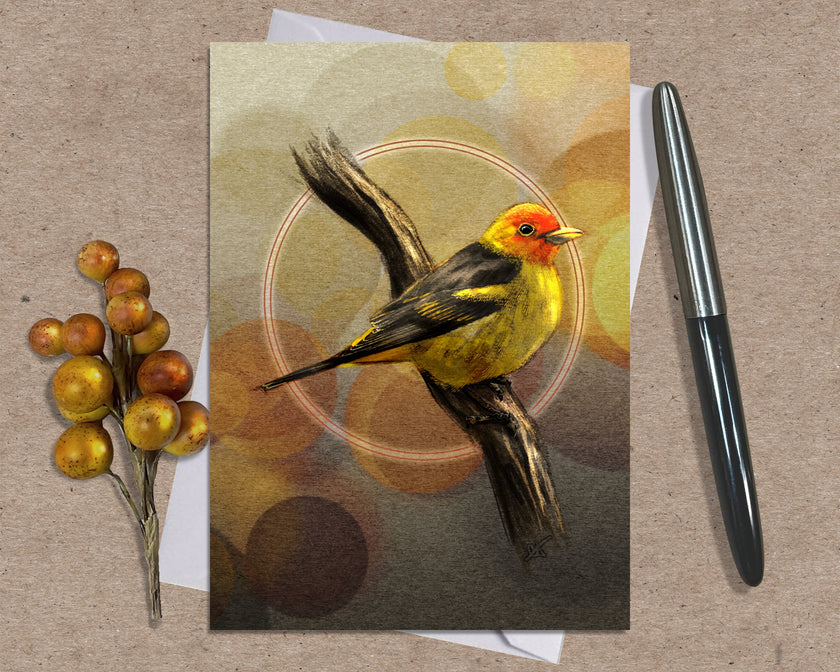 Western Tanager Greeting Card