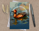 Cinnamon Teal Single Greeting Card
