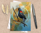 Red-Winged Blackbird Single Greeting Card